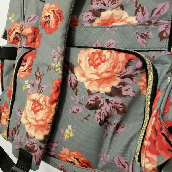 KAOME Diaper Bag/Backpack Floral Print, Versatile - Picture 5 of 11